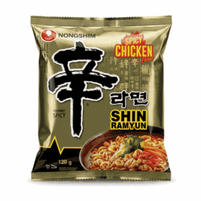 Ramen picante Nongshim 120g – vista frontal del paquete